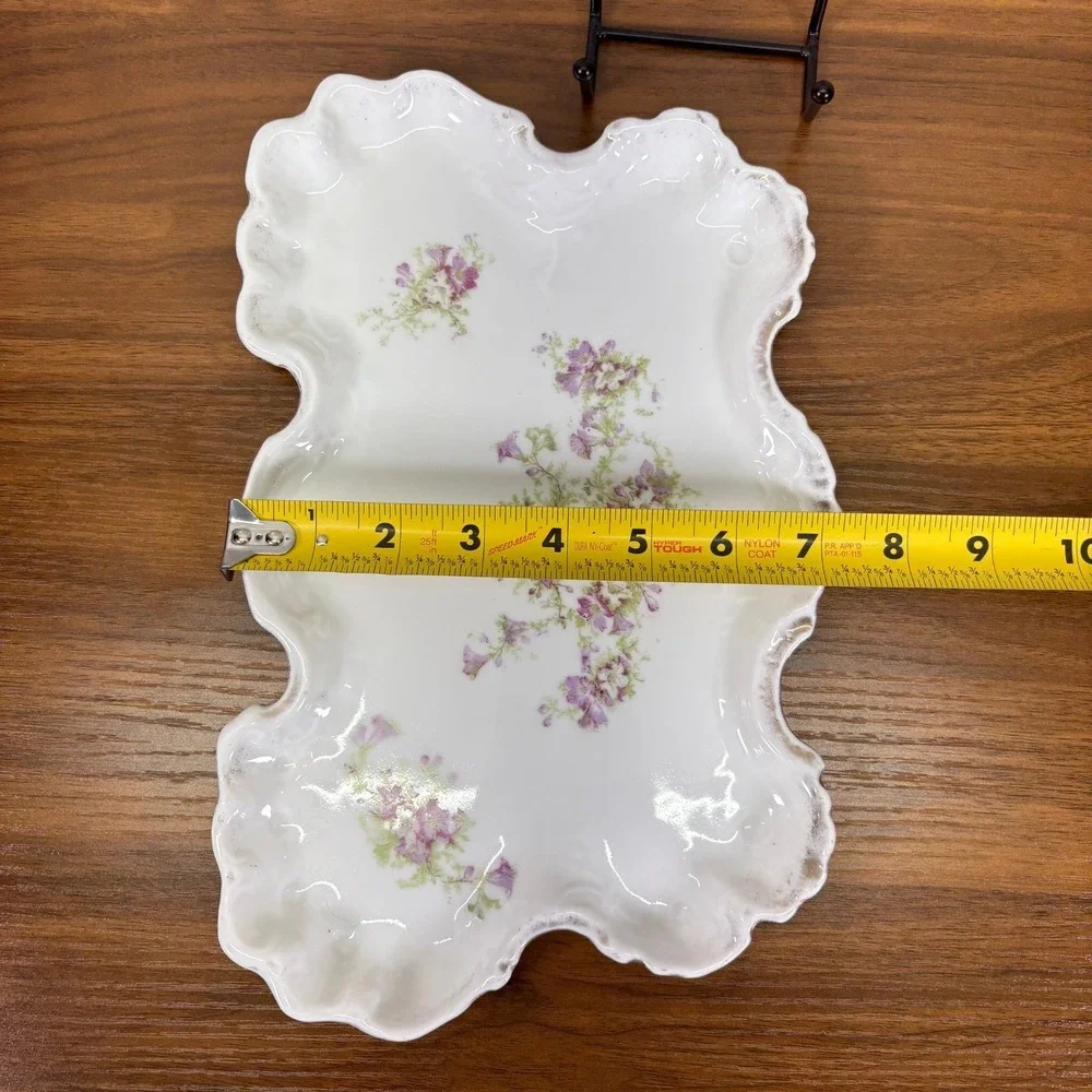Antique Victoria Austria Scalloped Serving Platter 11